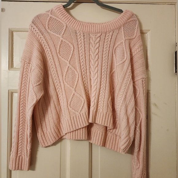 Women's Baby Pink Sweater - Picture 2 of 4